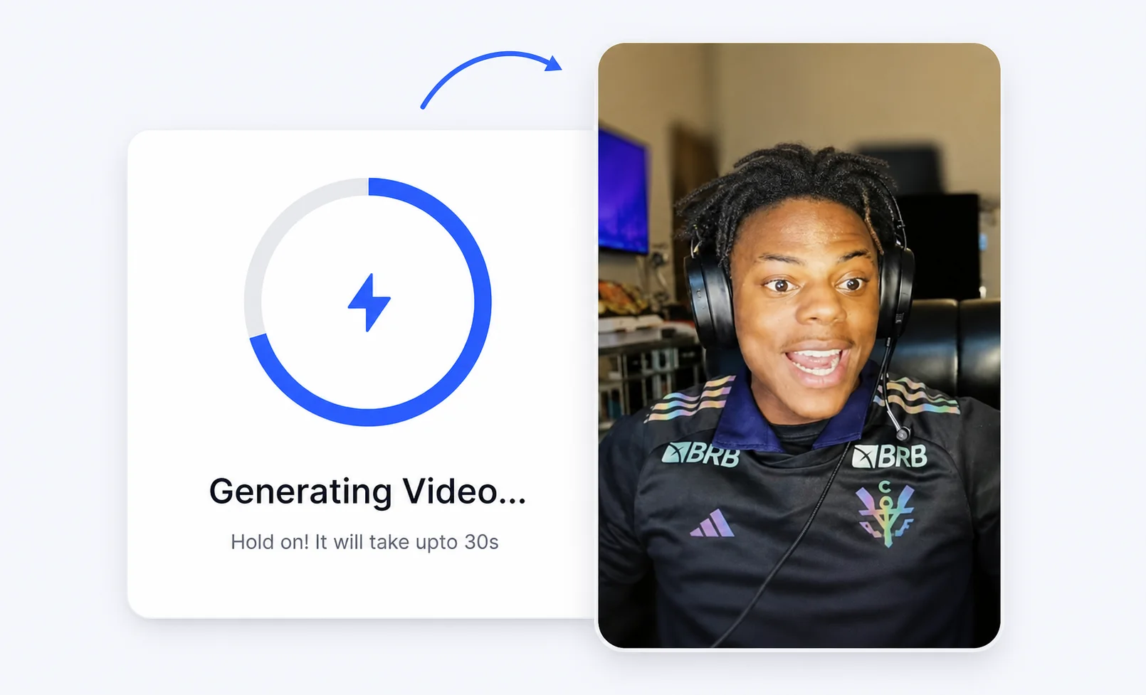 Generate video workflow step